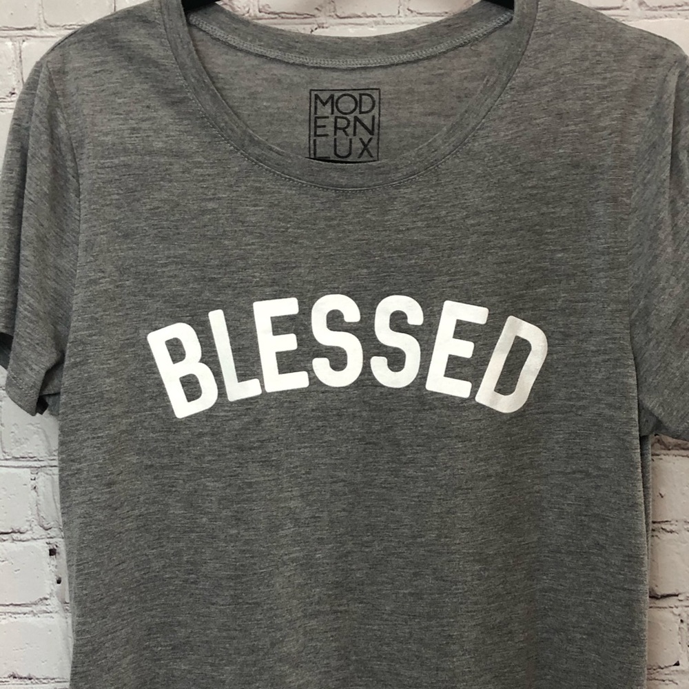 “BLESSED” tshirt LIKE NEW!